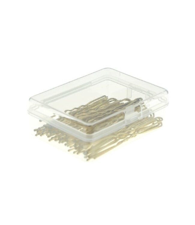 Haarpinnen set van 50 stuks kleur goudkleurig