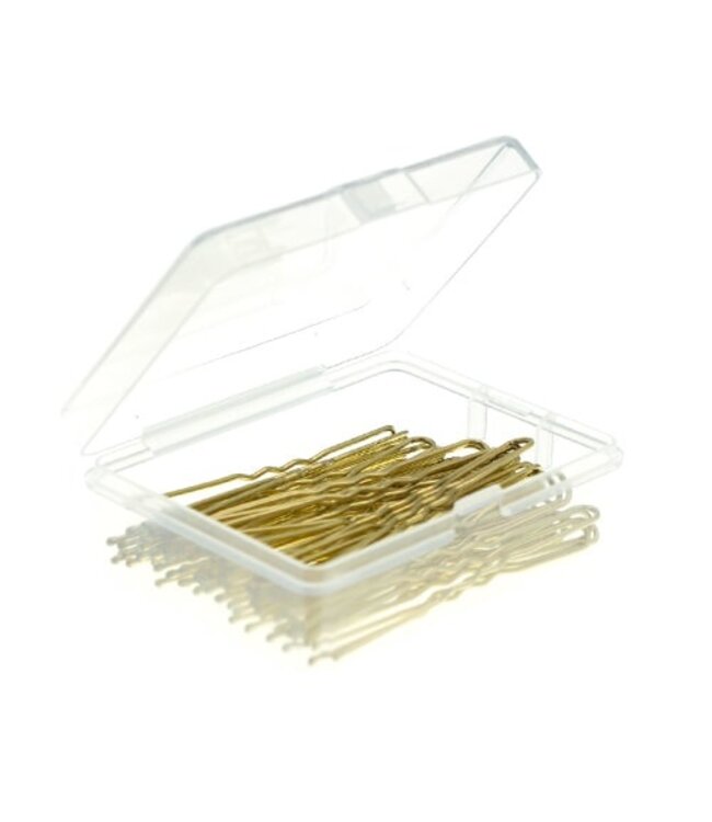 Haarpinnen set van 50 stuks kleur goudkleurig