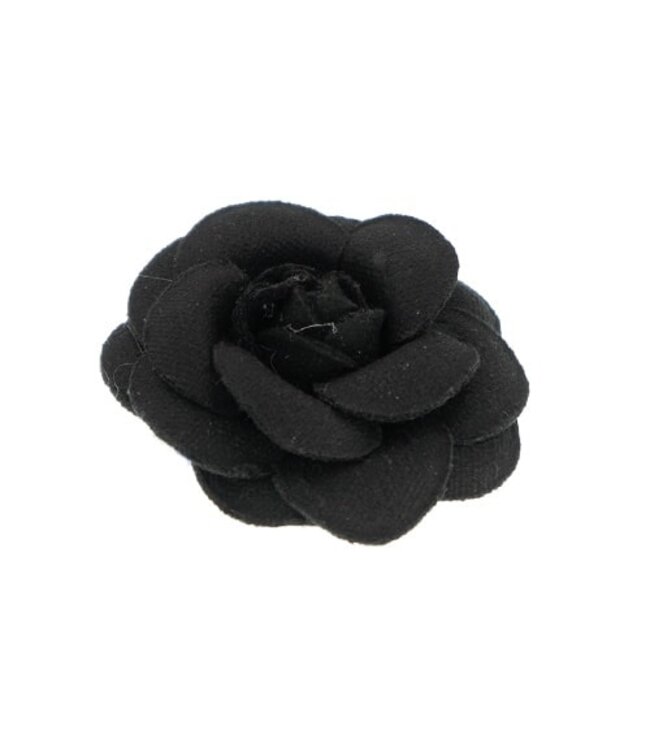 Haarbloem roosje zwart