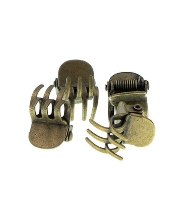 Haarklemmetjes klein bronskleurig 4 stuks