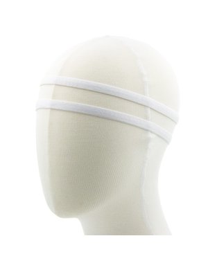 Goudhaartje Haarband elastisch sport wit 2 stuks