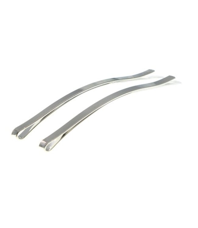 Haarschuifjes zilverkleurig XL