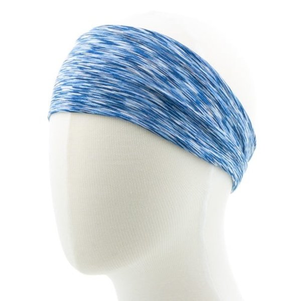 Haarband gestreept elastisch blauw