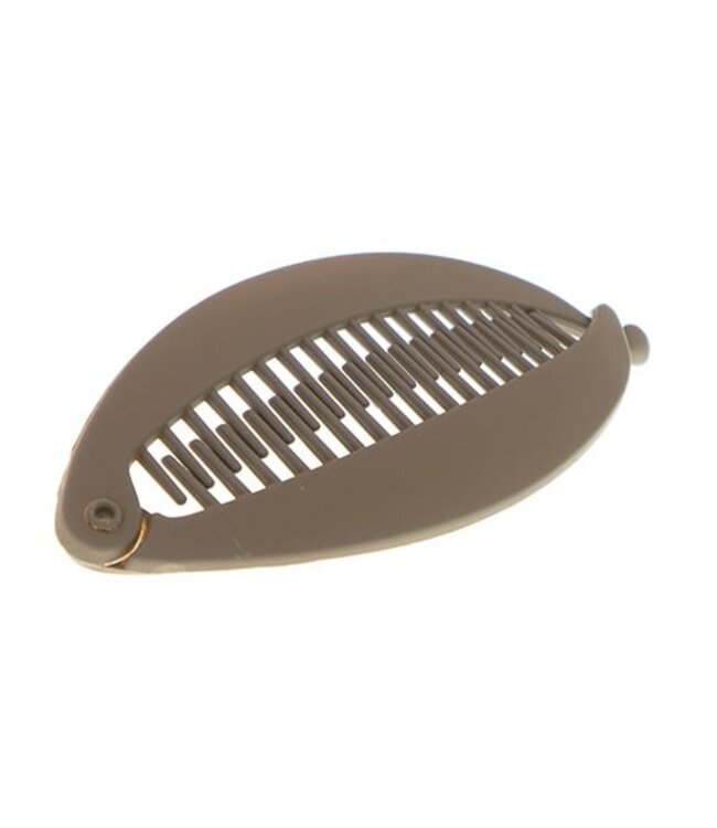 Bananenklem ovaal mat bruin