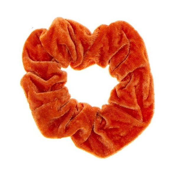 Scrunchie velvet oranje