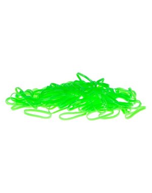  Haarelastiejes 100 stuks neon groen