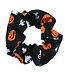 Scrunchie Halloween pompoen