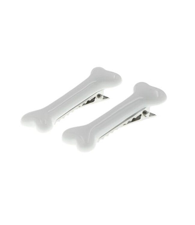 Haarclip Halloween bone 2 stuks