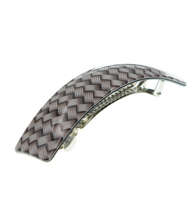 Patent speld patroon vlecht grijs