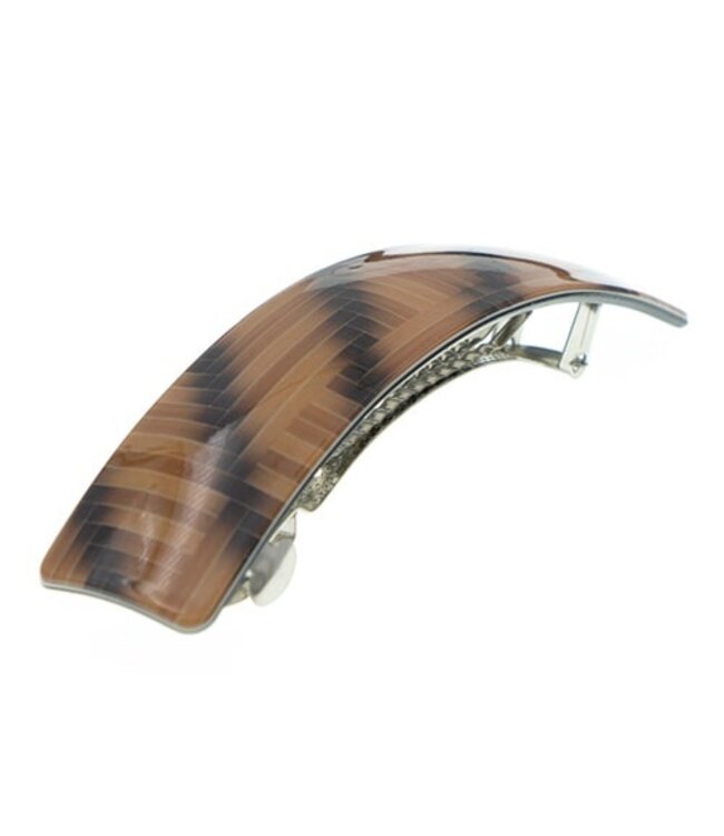 Patent speld vissengraat bruin zwart