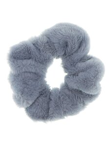  Scrunchie fluffy grijs