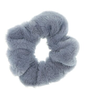 Goudhaartje Scrunchie fluffy grijs