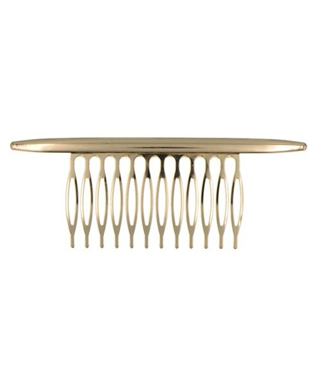 Haarkam strak goudkleurig