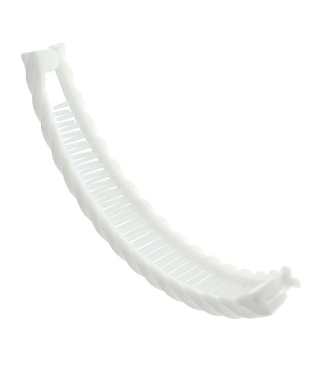 Bananenklem sierlijke rand wit