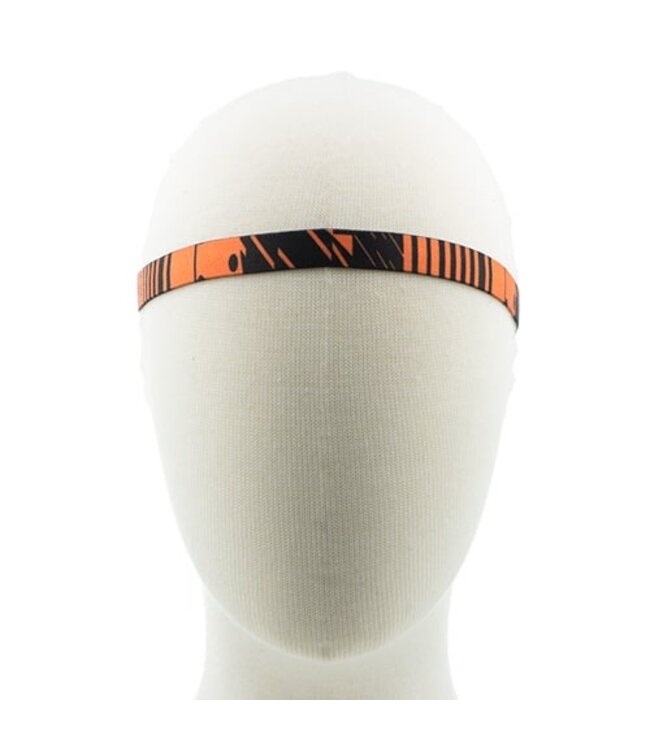 Haarband elastisch sport zwart/oranje