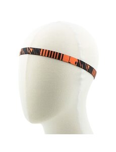  Haarband elastisch sport zwart/oranje