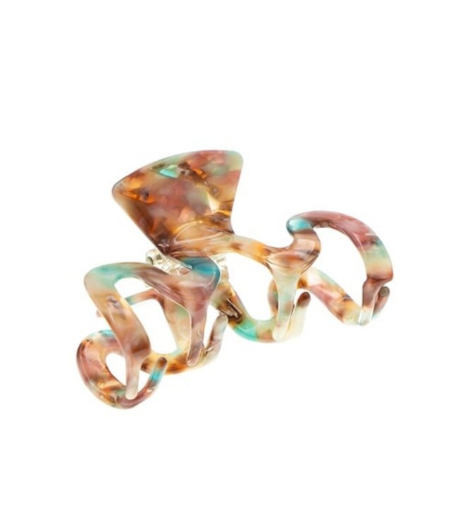 Haarklem wave marmerlook multicolor