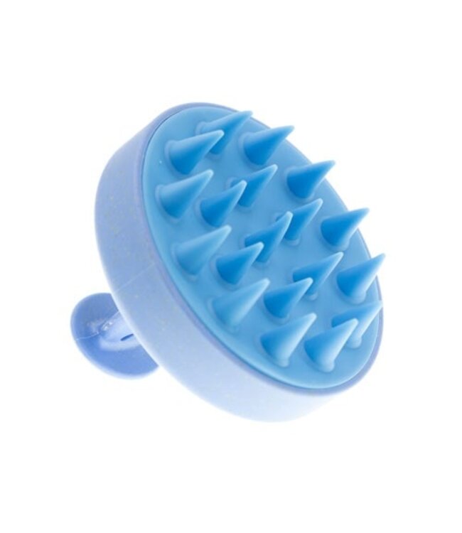 Scalp massage brush blauw