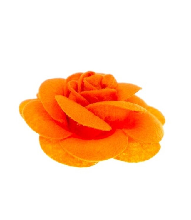 Haarbloem vilt Urban Hippies oranje