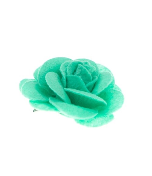 Haarbloem vilt Urban Hippies mintgroen