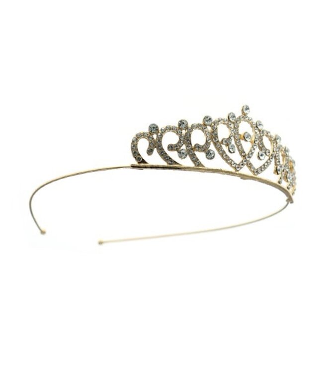 Tiara goudkleurig Ariane