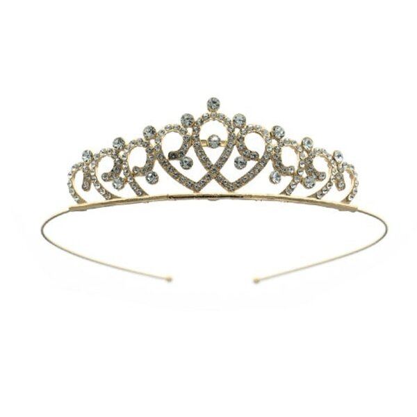 Tiara goudkleurig Ariane