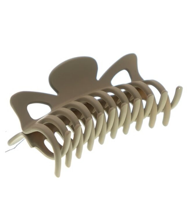 Haarklem bruin mat XL