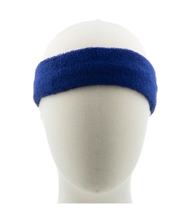 Haarband badstof blauw