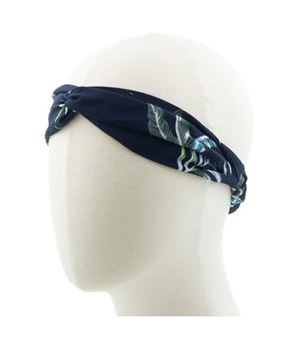 Goudhaartje Haarband bladeren en bloemen blauw Goudhaartje Haarband bladeren en bloemen blauw