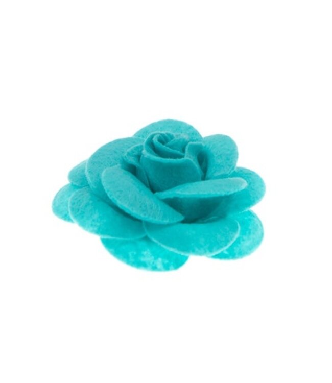 Haarbloem vilt Urban Hippies lichtblauw
