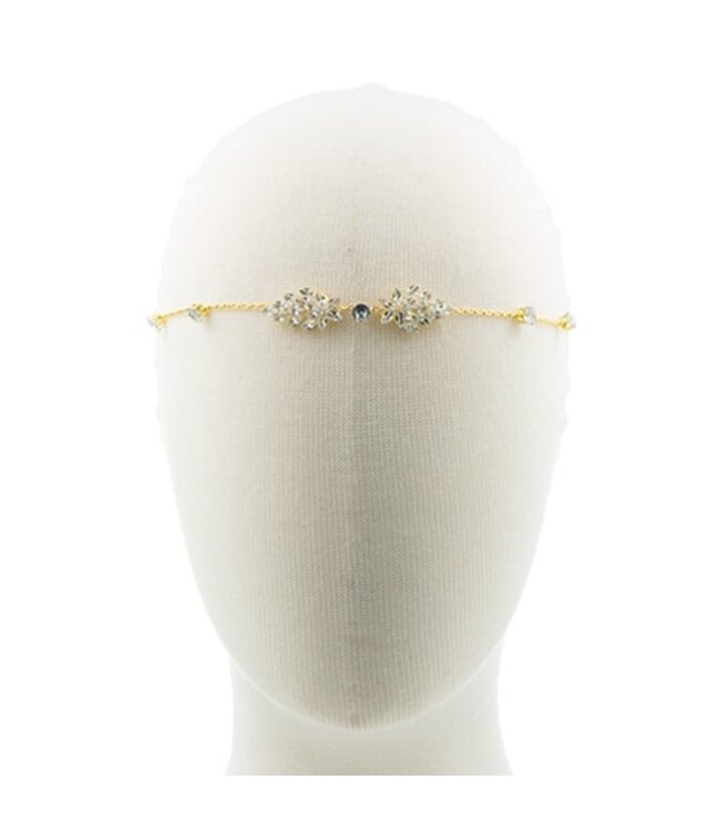 Haarketting ornamenten goudkleurig