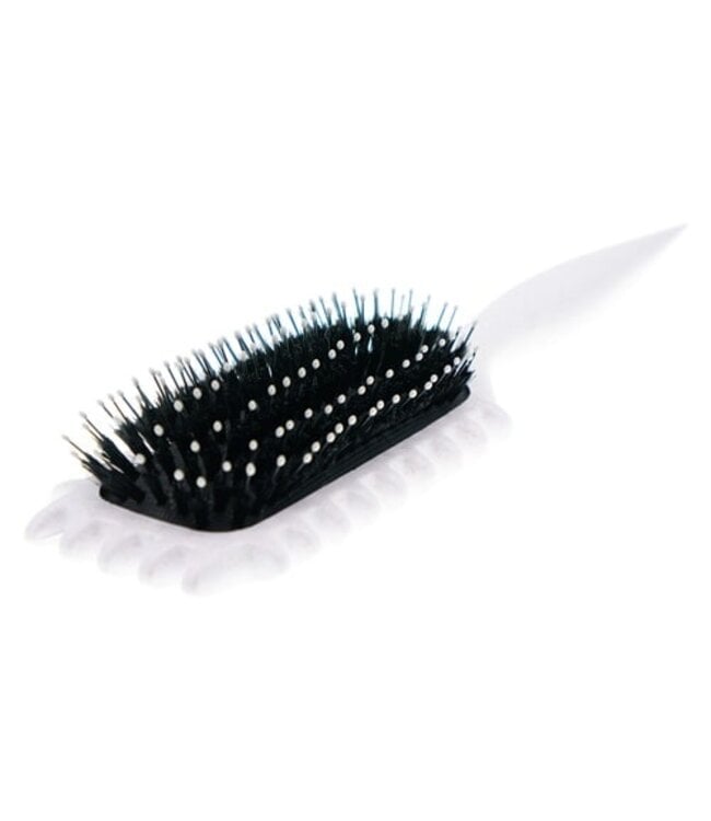 Haarborstel curly styling beige/wit