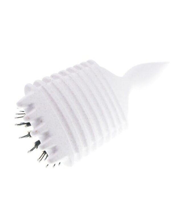 Haarborstel curly styling beige/wit