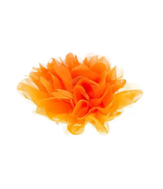 Haarbloem tule oranje