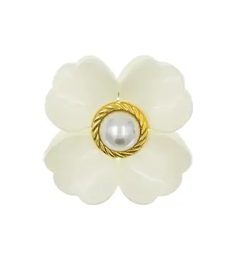 Goudhaartje Haarklem crèmekleurig luxe flower Goudhaartje Haarklem crèmekleurig luxe flower