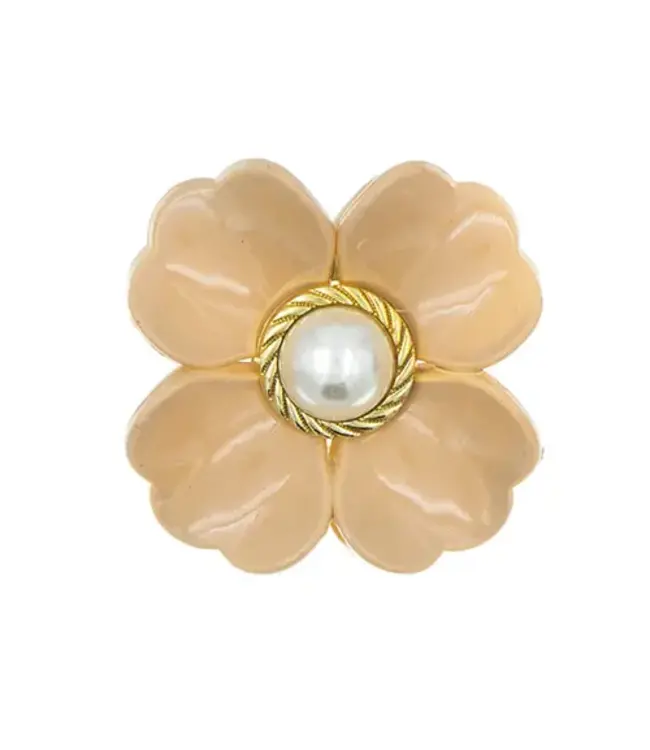 Haarklem bruin luxe flower