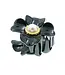 Haarklem zwart luxe flower