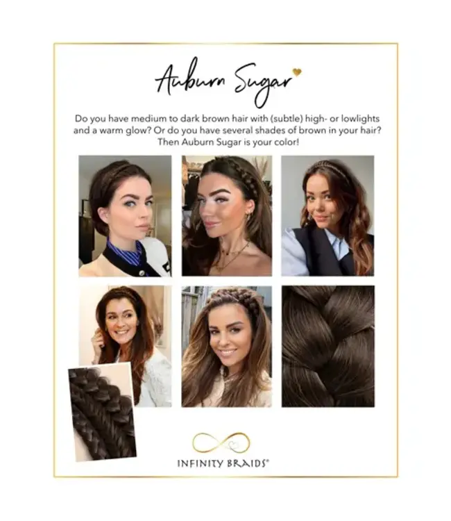 Infinity Braids - vlecht haarband - Lizzy - Auburn Sugar