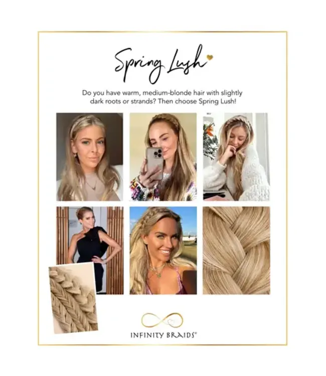 Infinity Braids - vlecht haarband - Jolie - Spring Lush