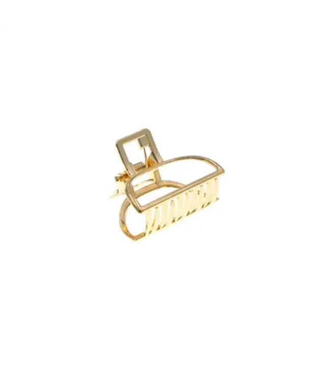 Haarklem goudkleurig klein basic