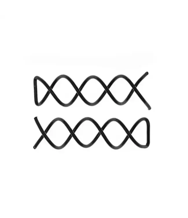 Haarspiraal voor haar opsteken set van 2 stuks zwart