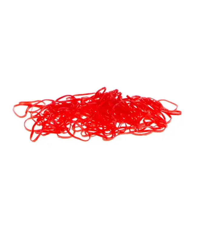 Rasta elastiekjes 150 stuks rood