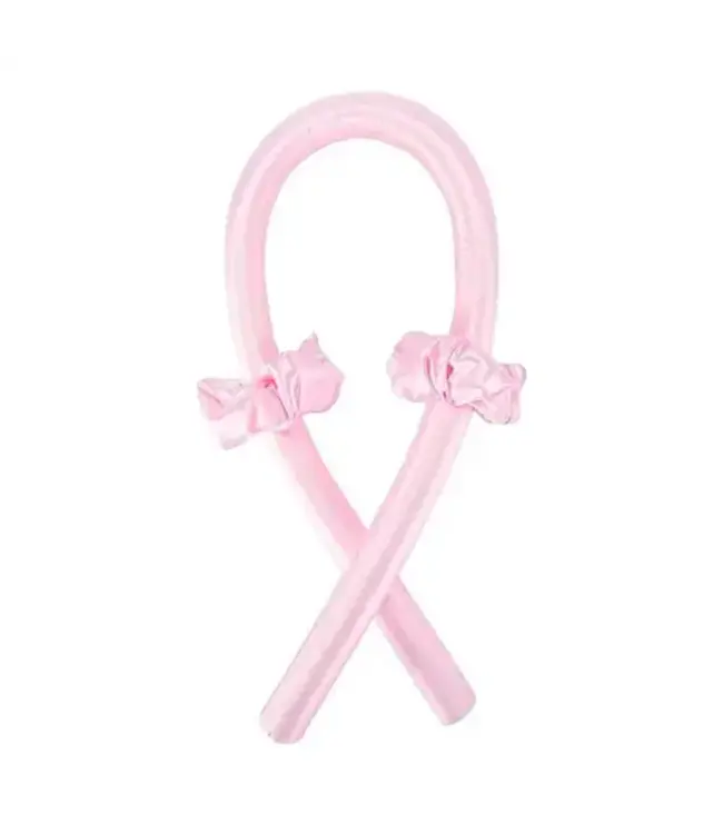 Heatless hair curler roze