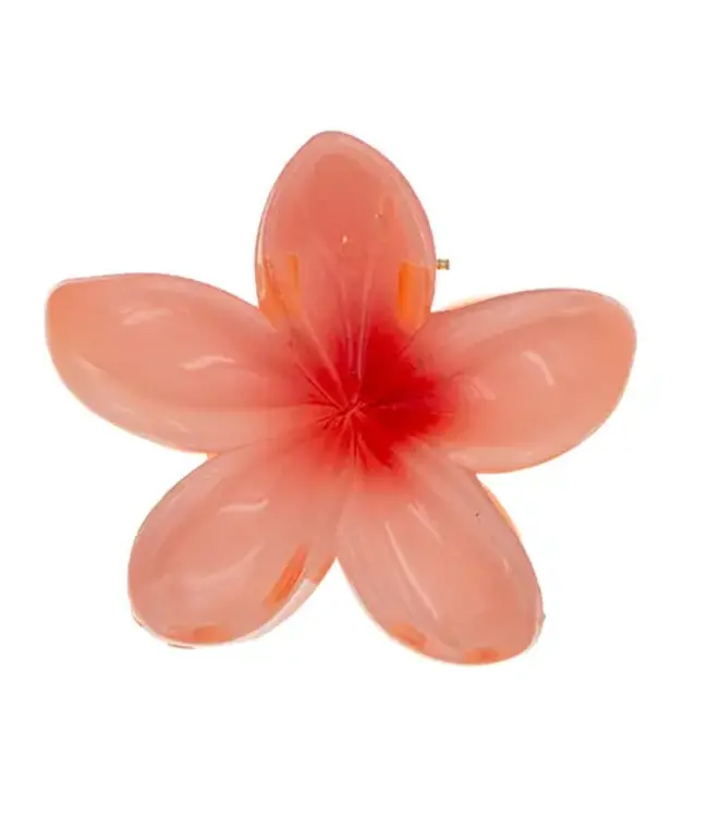 Haarklem glanzende bloem flamingo