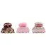 Haarklem roze/bloem/glitter 3 stuks