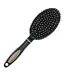 Haarborstel ovaal zwart kunststof