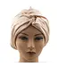 Bonnet satijn verstelbaar beige