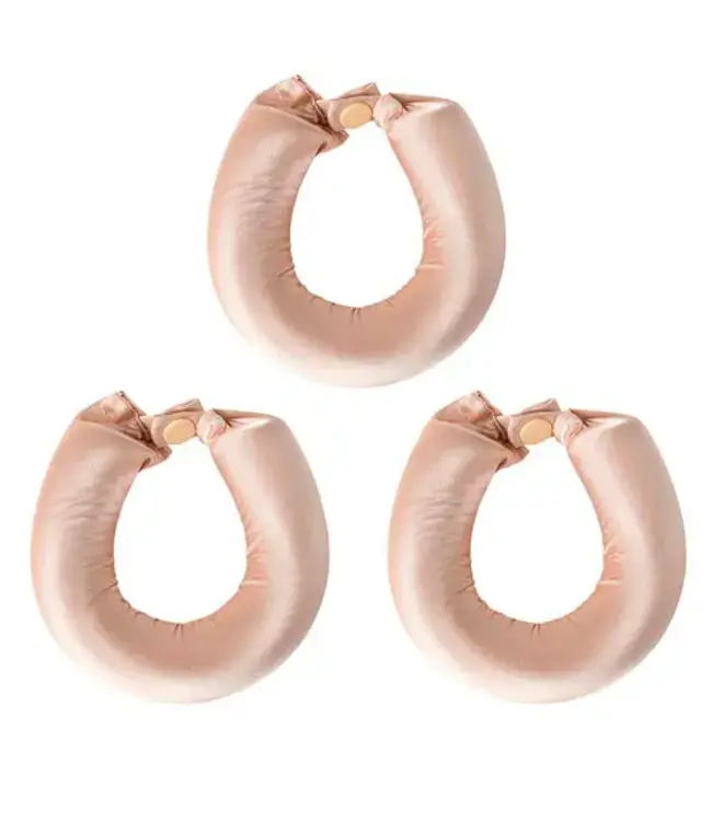 Heatless hair curlers satijn 3 stuks