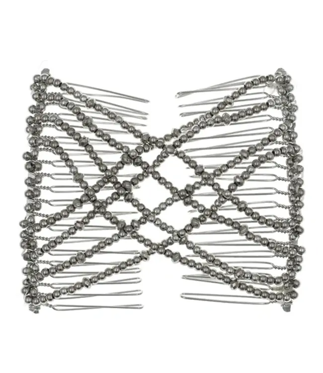 EZ comb kralen zilverkleurig