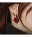 Oorbellen bloem rood Urban Hippies